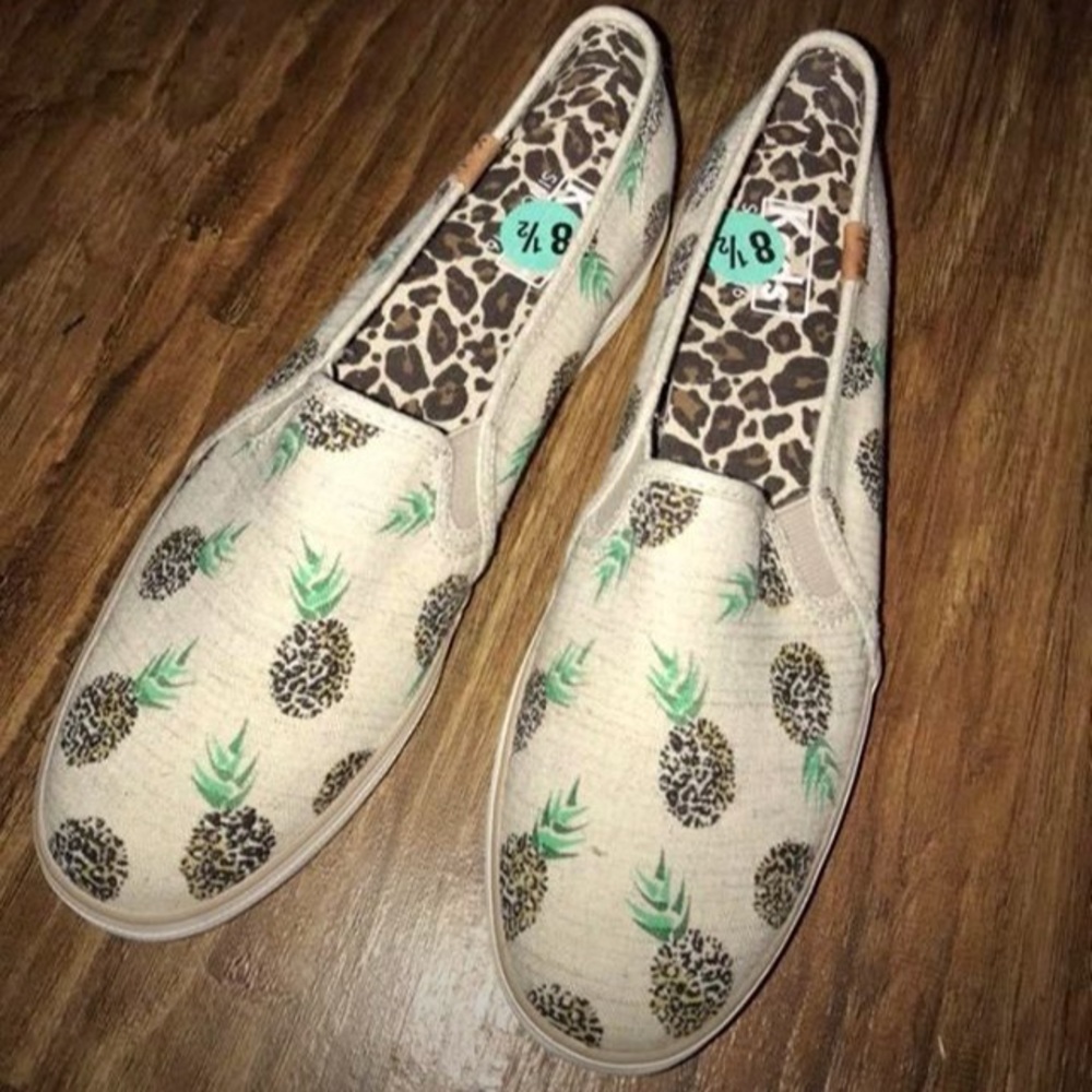 Keds pineapple slip ons